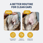 Veterinary Formula ear cleaner for dogs and cats four fluid ounce bottle