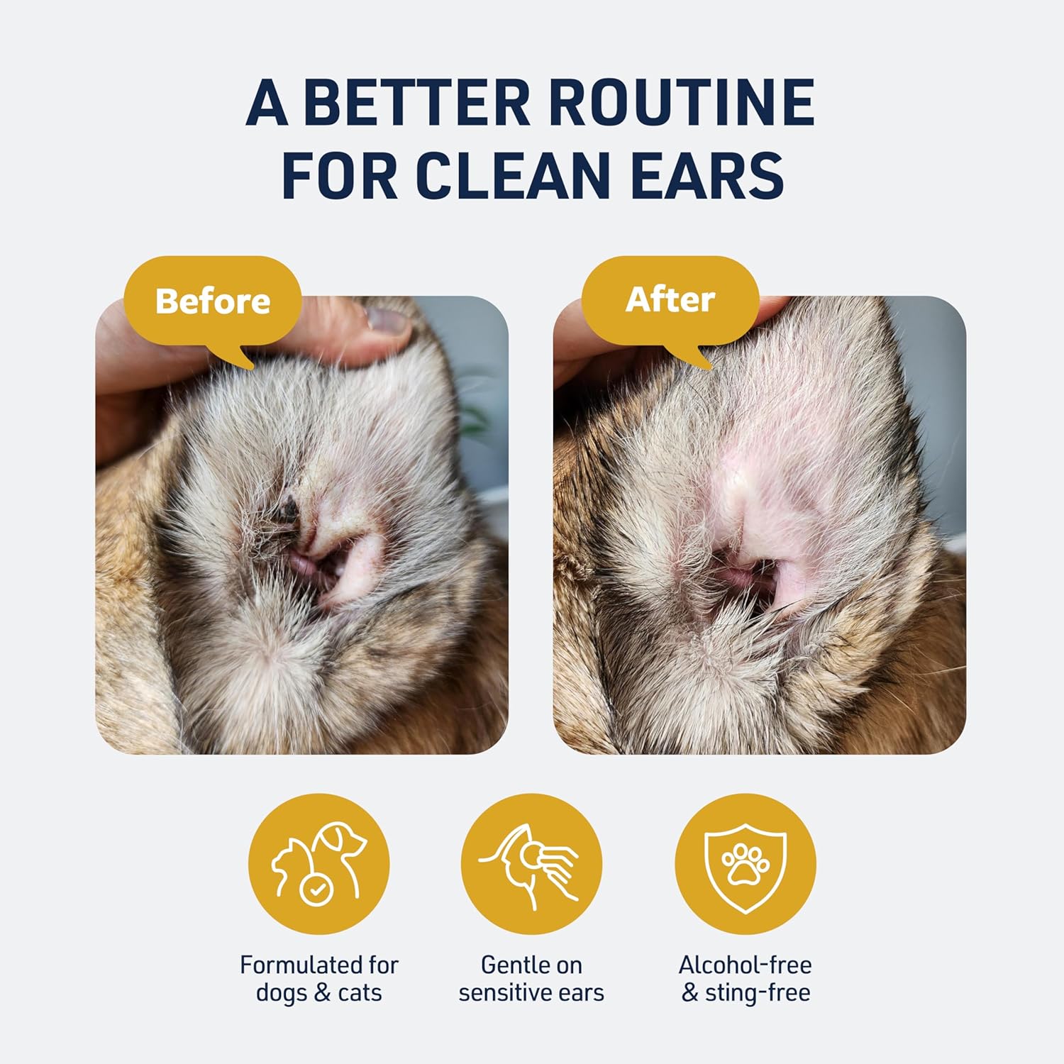Veterinary Formula ear cleaner for dogs and cats four fluid ounce bottle