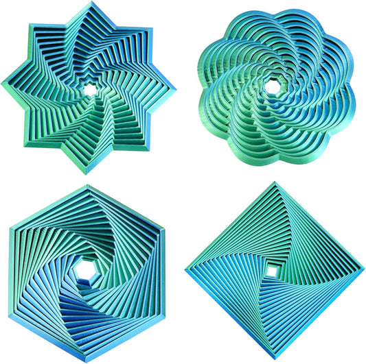 Mydhall 4 Pcs Fractal Fidget Hexagon front view sensory toy