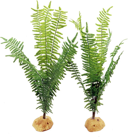 JIHAQUA fern plant with resin base for terrarium setup