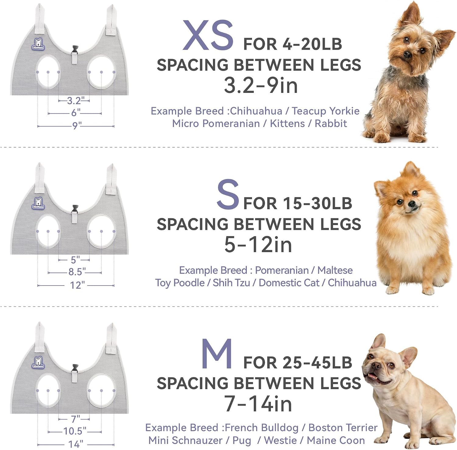 Loflaze grooming hammock harness hanging on a support rod