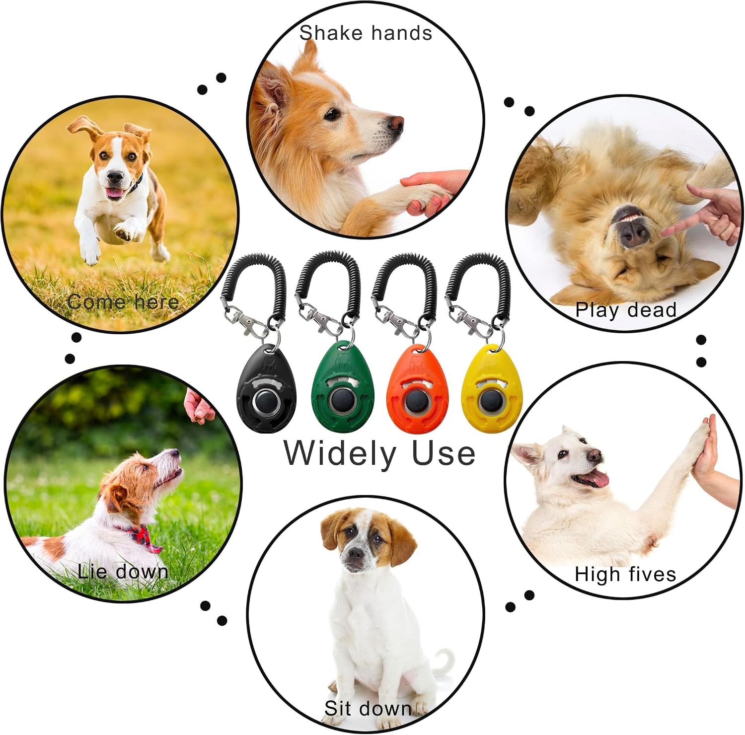 HoAoOo pet obedience clicker durable rust resistant metal mechanism