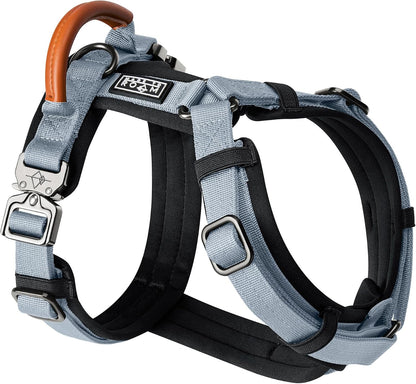 MADE TO ROAM Premium Explorer Harness - Y-Shaped Dog Harness with Adjustable Durable Nylon, Soft Padding, Metal Buckles and Leather Handle for Small, Medium, Large Dogs (Vermont Weekends, Size 4) - Image 12