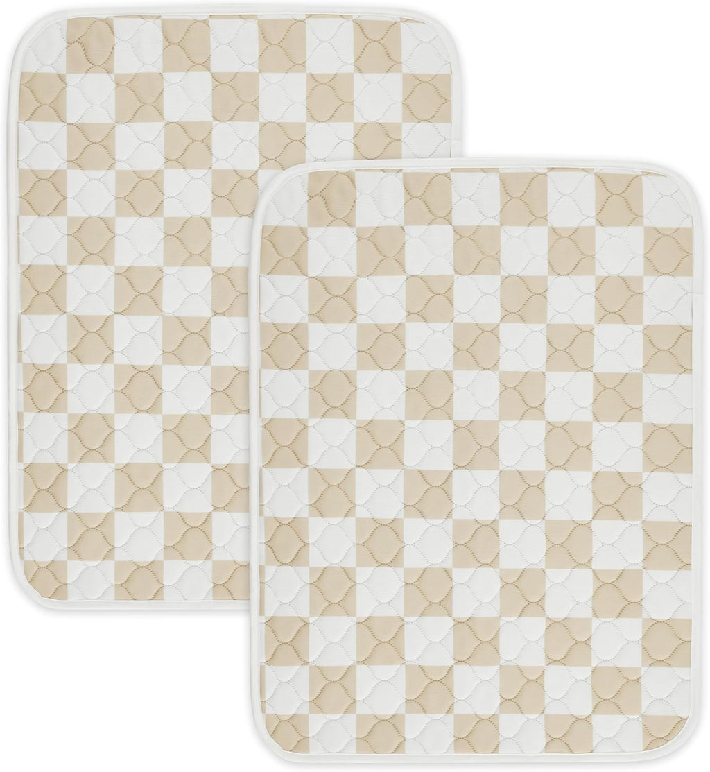 2 Pack Sage Green Checkered Washable Pee Pads for Dogs, Checkered Reusable Dog Pee Pads, for Puppy Playpen, Crate, Whelping Box, Potty Training, Cute Aesthetic Absorbency, Leak-Proof Non-Slip - Image 9