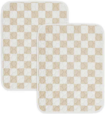 2 Pack Sage Green Checkered Washable Pee Pads for Dogs, Checkered Reusable Dog Pee Pads, for Puppy Playpen, Crate, Whelping Box, Potty Training, Cute Aesthetic Absorbency, Leak-Proof Non-Slip - Image 9