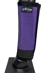 Warrior Fly Boots for Horses - Breathable Mesh Horse Boots for Fly Protection & Leg Comfort - Set of 4 (Knight Warrior, Light Blue) - Image 15