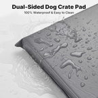 Side profile of Veehoo orthopedic dog mat showing 4 inch thickness