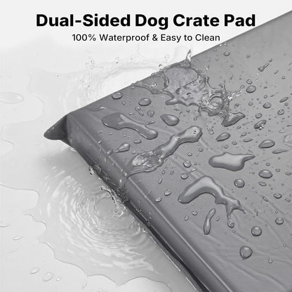 Side profile of Veehoo orthopedic dog mat showing 4 inch thickness