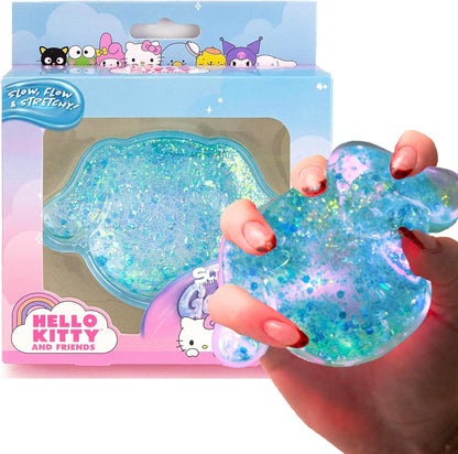 Horizon Group USA Squishmallows SLIMYGLOOP blue gelli gels front view showcasing glitter filling