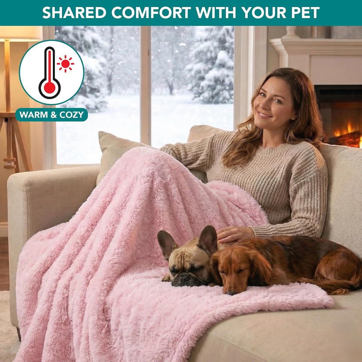 PetAmi pee proof furniture protector showing the dual textured materials
