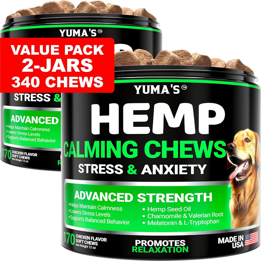 Group of 170 soft chews from Yuma's calming supplement
