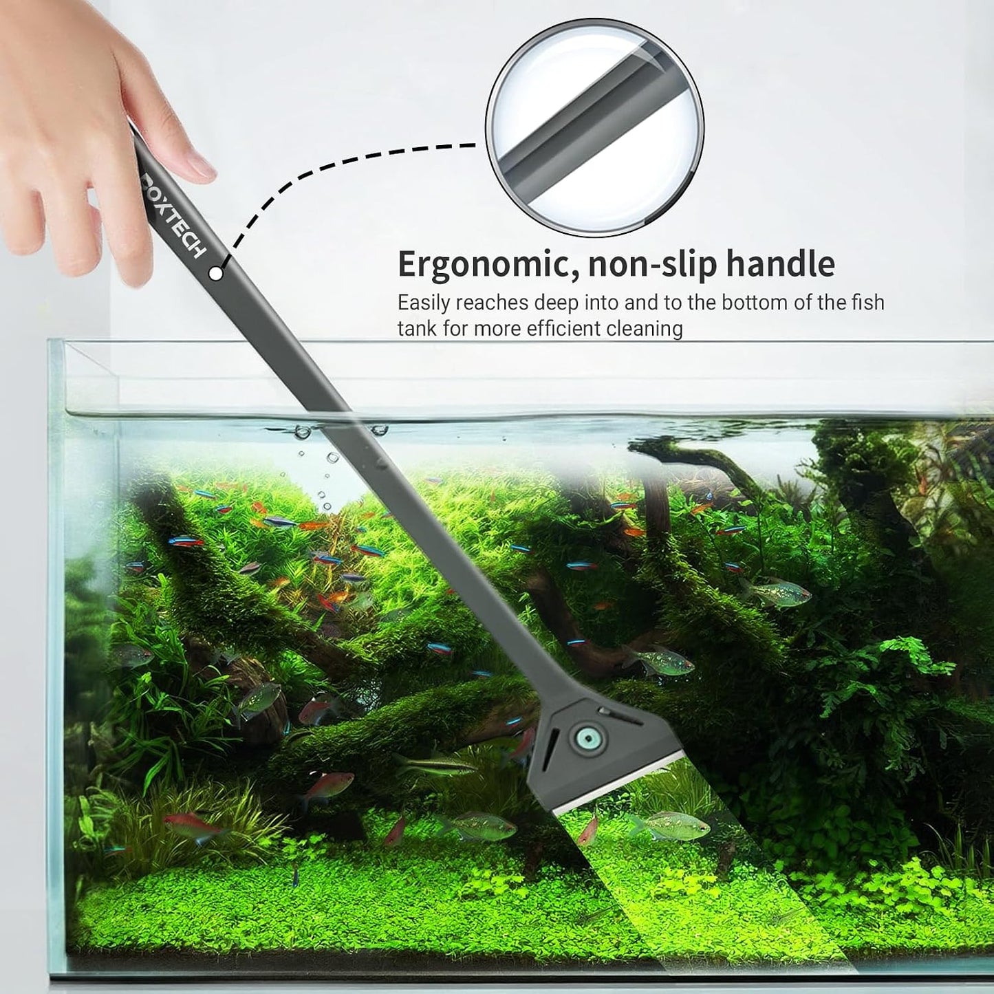 Boxtech non slip triangular handle ergonomic design for comfortable grip