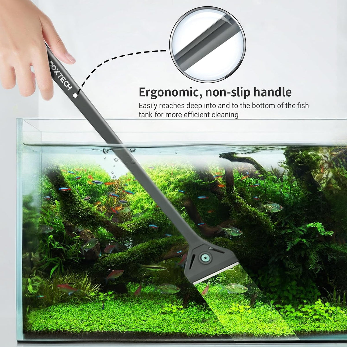 Boxtech non slip triangular handle ergonomic design for comfortable grip
