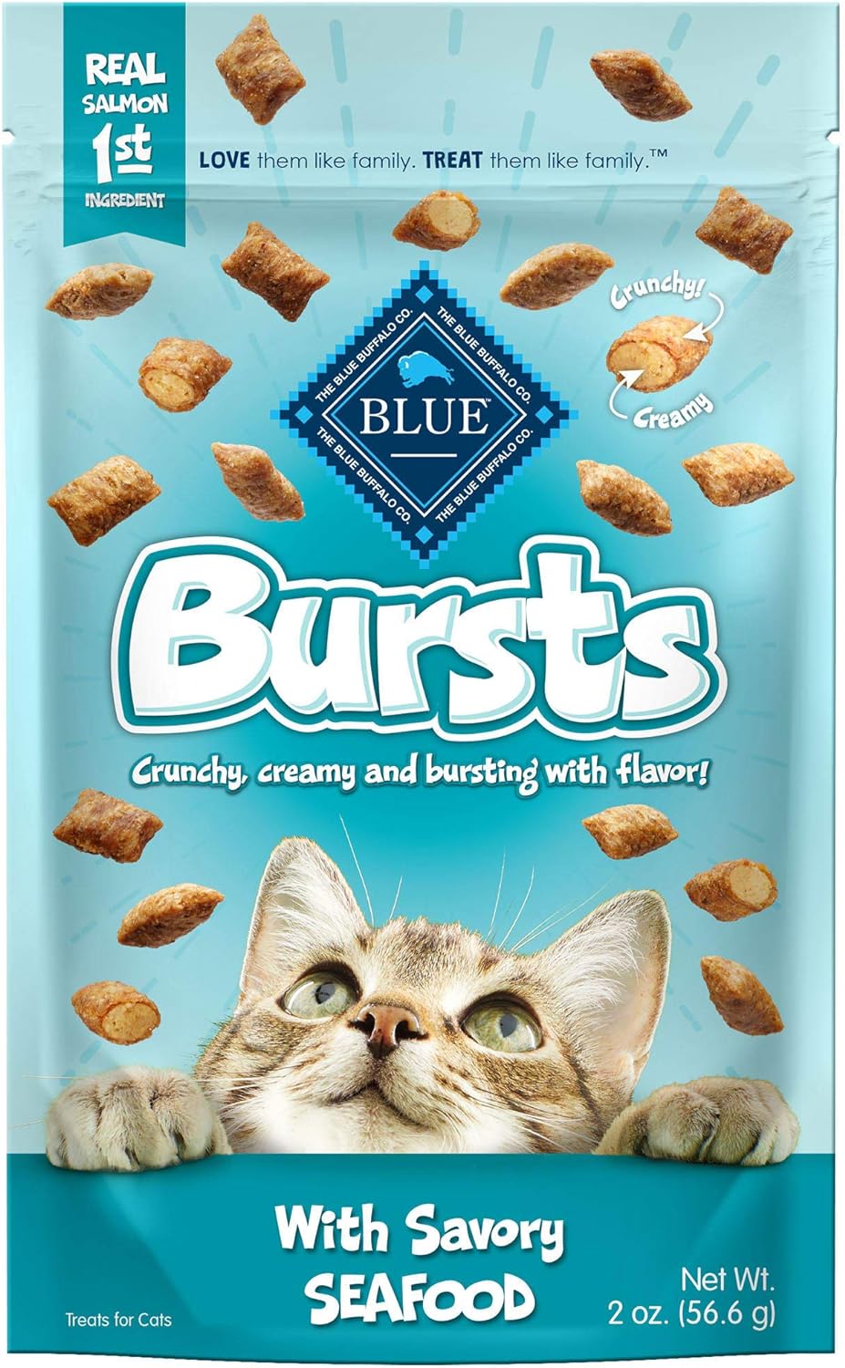 Blue Buffalo Bursts Paw-Lickin' Chicken Crunchy & Creamy Cat Treats, Great for Training, Made with Real Chicken, Natural Cat Treats Enhanced with Vitamins, Minerals & Other Nutrients, 5 oz. - Image 11