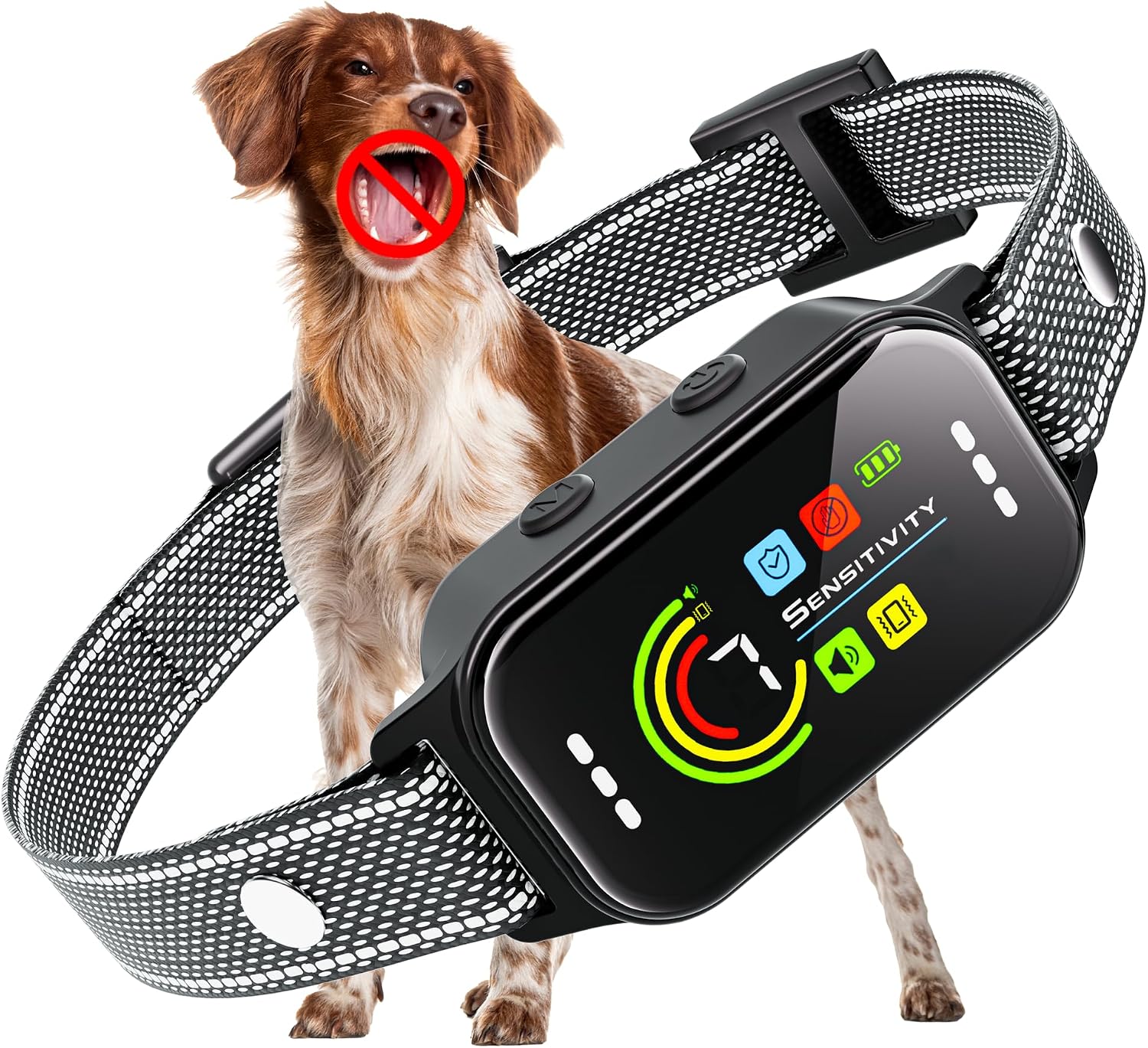 JEUJE Dog Bark Collar 2 Pack, Bark Collar for Large Medium Small Dogs 8-120lbs, AUTO Barking Collar, Bark Training Collar with 7-Level Sensitivity + 5 Safety Modes Humane Training System - Image 12