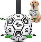 QDAN Dog Balls, World Cup Soccer Ball with Straps, Durable Herding Balls for Small Medium Pet, Puppy Birthday Gifts, Dog Water Toy, Pet Toys Puppy Ball (6 Inch) - Image 12