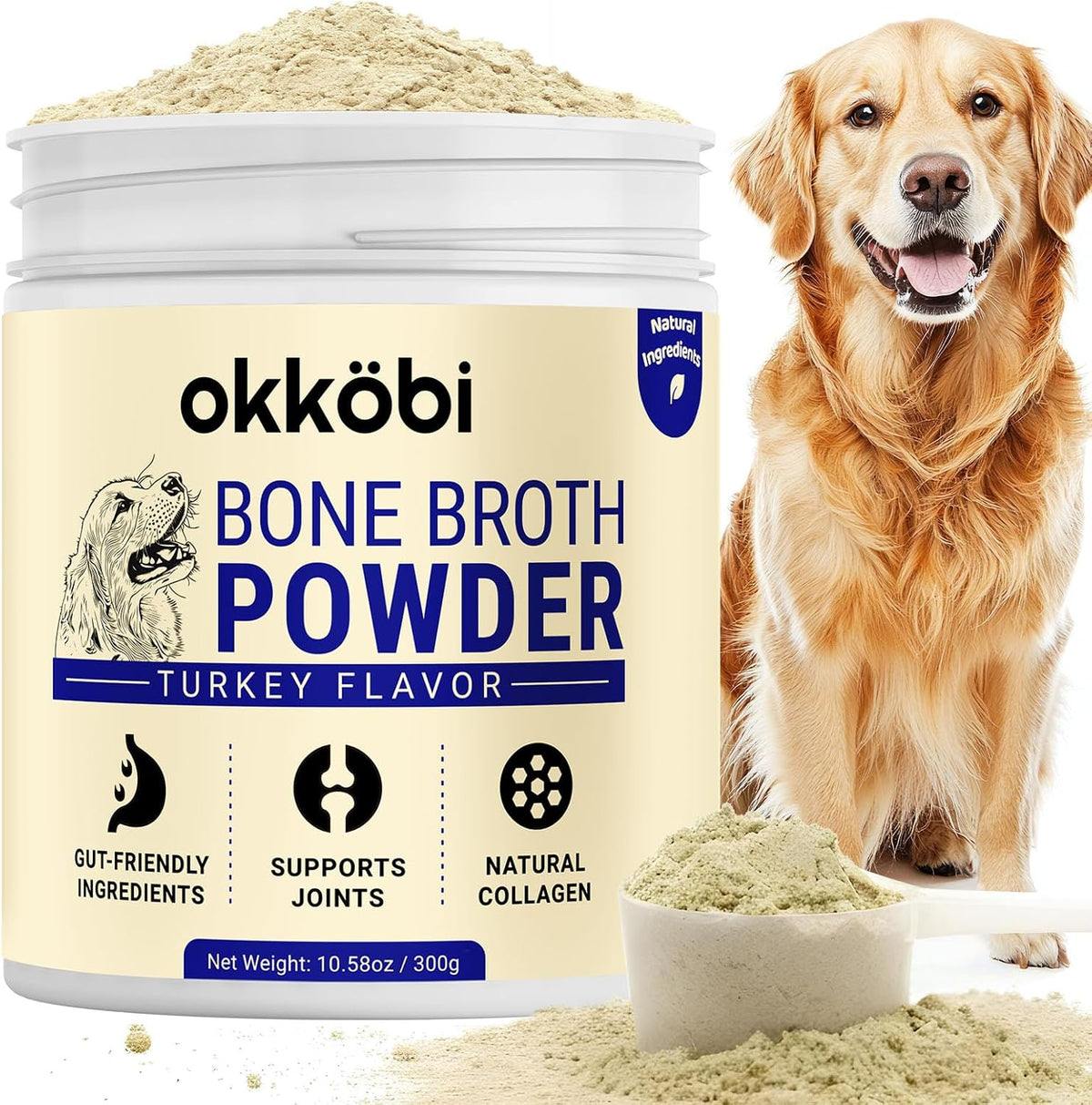 Healthy dog food topper powder for enhanced nutrition