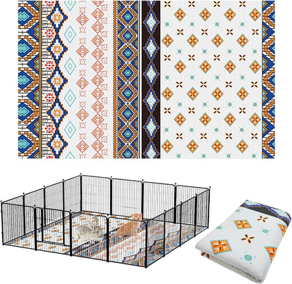 BNOSDM 79" X 55" Large Bunny Cage Liner Washable Reusable Big Rabbit Pads Floor Mat for Rabbits Anti Slip Rug for Bunnies, Pet Carpet for Chinchillas Cats Guinea Pigs Ferrets Dogs - Image 11
