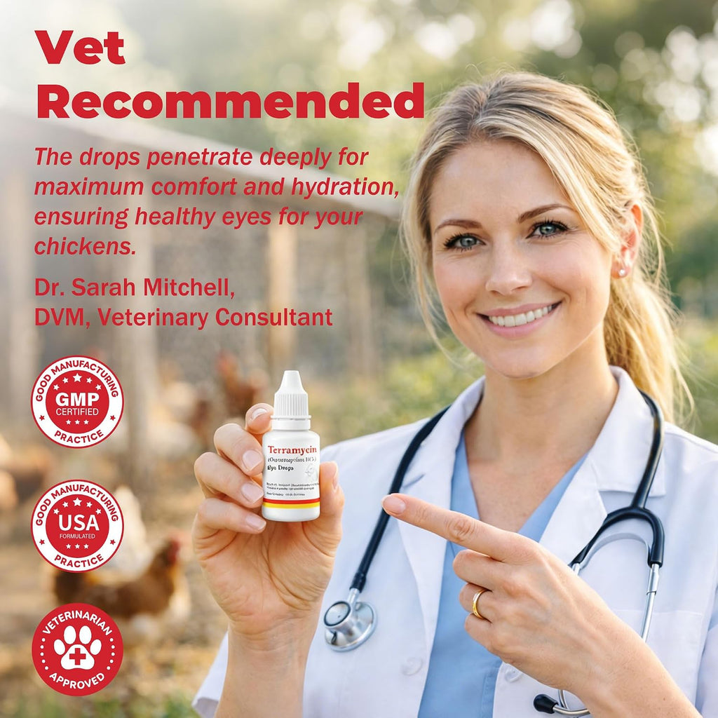 VetThera poultry health eye drops complete packaging