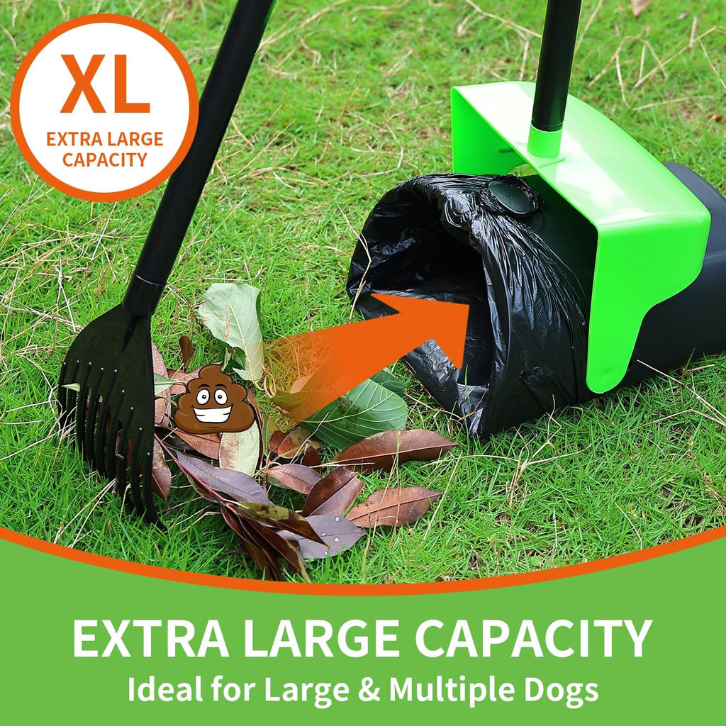Ienjoyed durable plastic pet waste collection bin standing upright for easy storage