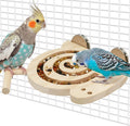 Jevnd bird foraging toy with perch front view