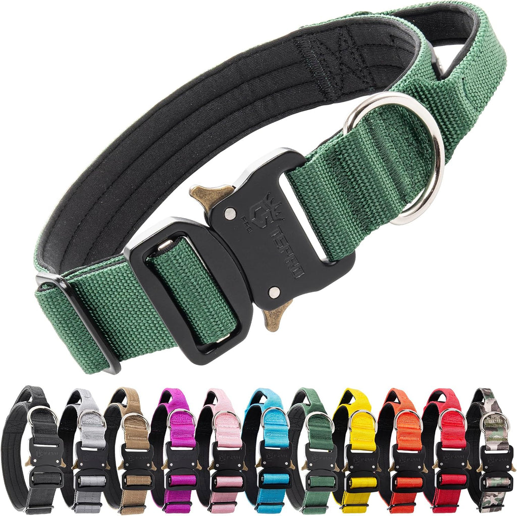 Tspro tactical dog collar reinforced stitching view