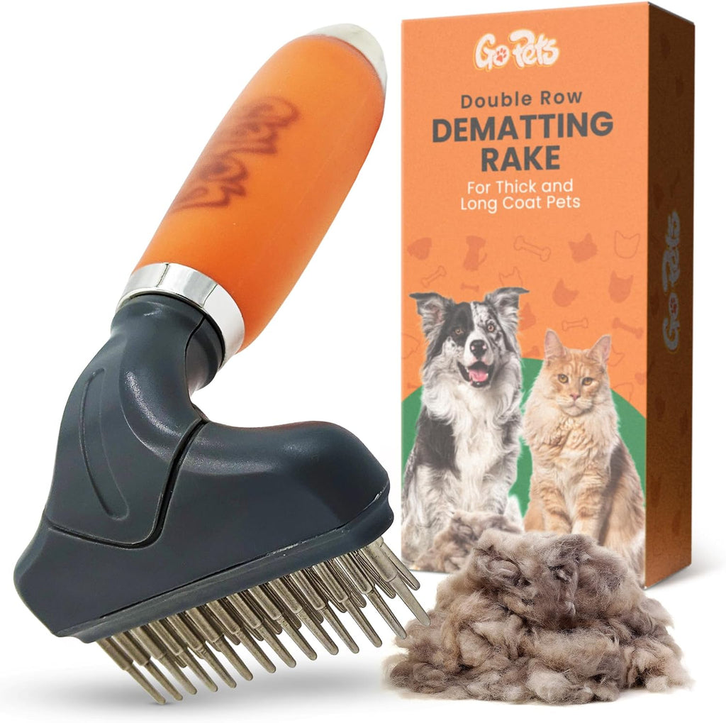 GoPets Self-Cleaning Slicker Brush for Dogs & Cats, Deshedding & Dematting Comb with Retractable Bristles, Undercoat Tool for Long Haired Dogs, Non-Slip Handle, Detangler for Mats & Shedding Fur - Image 9