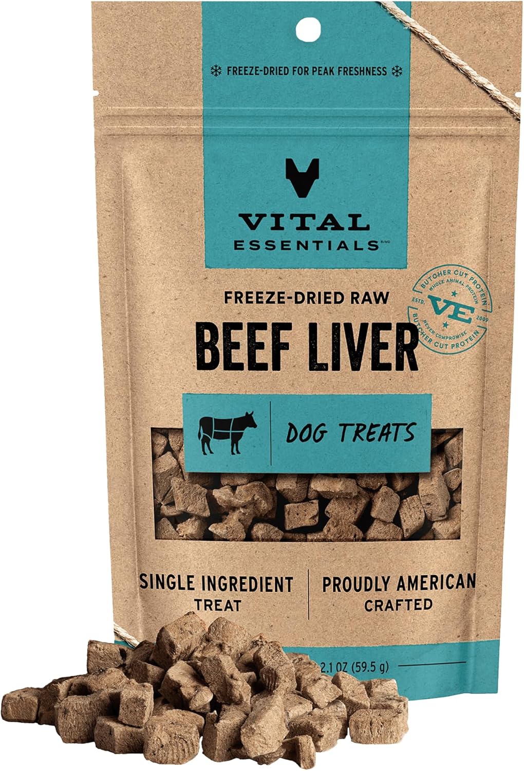 Vital Essentials Freeze Dried Dog Treats | Beef Liver, Single Ingredient | Premium Quality | Grain Free Training Treats for Dogs, 15 oz Bag - Image 11