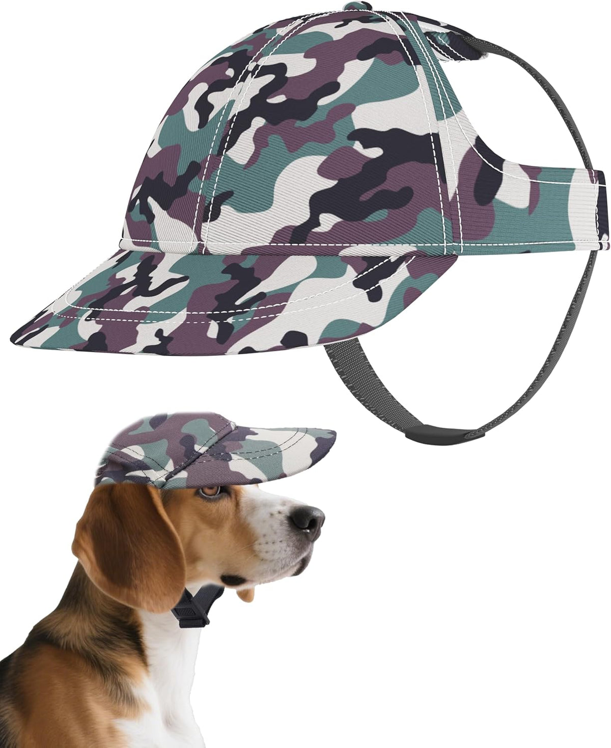 Pet Show camouflage dog baseball cap front view