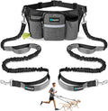 PetAmi Premium Hands Free Dog Leash charcoal grey front view