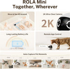 Enabot EBO ROLA Mini 2K pet camera mobile app view