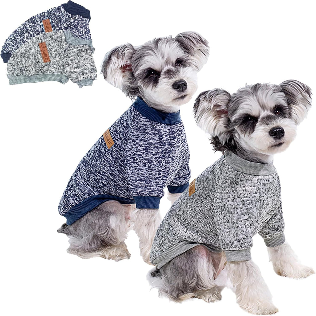 2 Pack Dog Sweaters for Small Dogs - Warm Winter Puppy Sweaters Cute Soft Dog Clothes Outfit Pet Costume for Boy Girl Doggie, Cat, Bulldog Pug Yorkie Kitten Chihuahua - Image 12