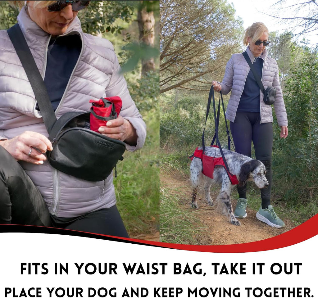 Fido Pro Airlift Ultra-Lite Dog Sling | Ultra-lite Sling Fit in Your Pocket & Bag | The solution for injury prevention and to assist Injured dogs | For Travel and Outdoor Adventures | Large(35-60 lbs) - Image 11