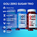 Goli Zero Sugar bundle nutritional highlights graphic