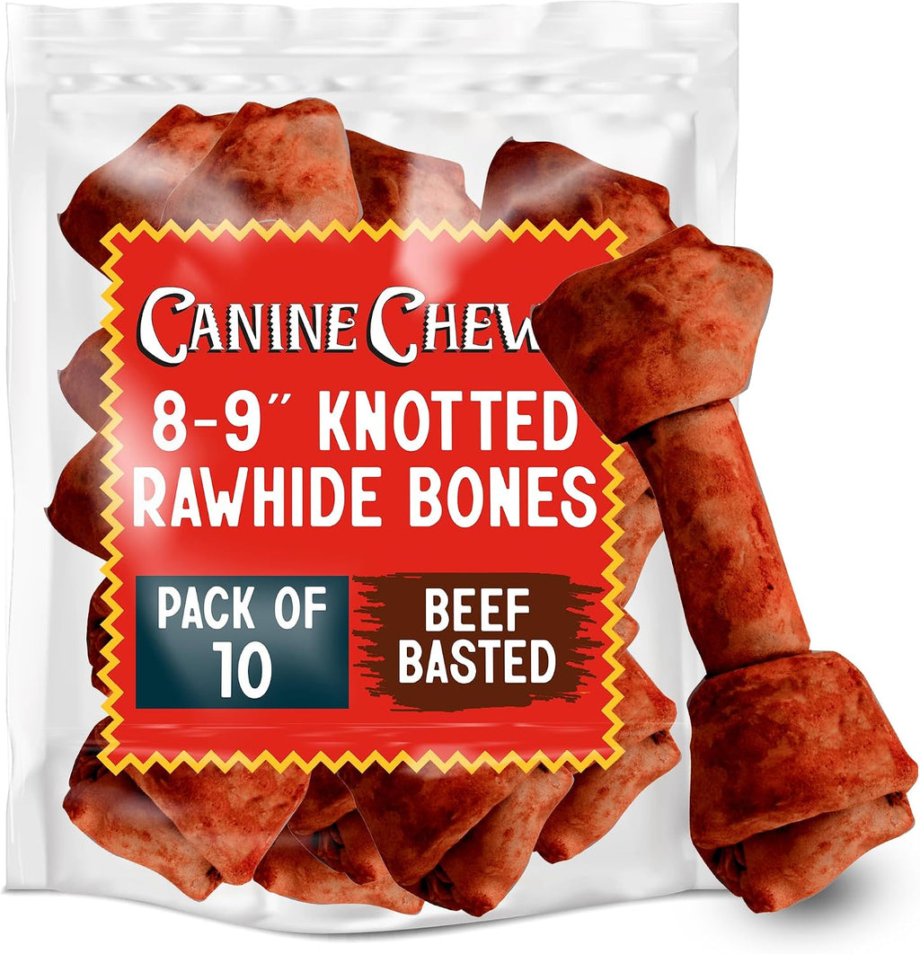 Canine Chews beefhide chicken flavored pet chews display