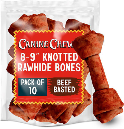 Canine Chews beefhide chicken flavored pet chews display