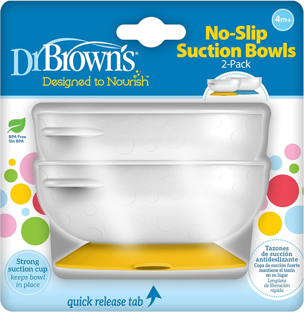 Dr. Brown's No-Slip Suction Bowls 2-Pack front view