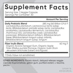 Sports Research Daily Probiotics quality and non-GMO certification seals