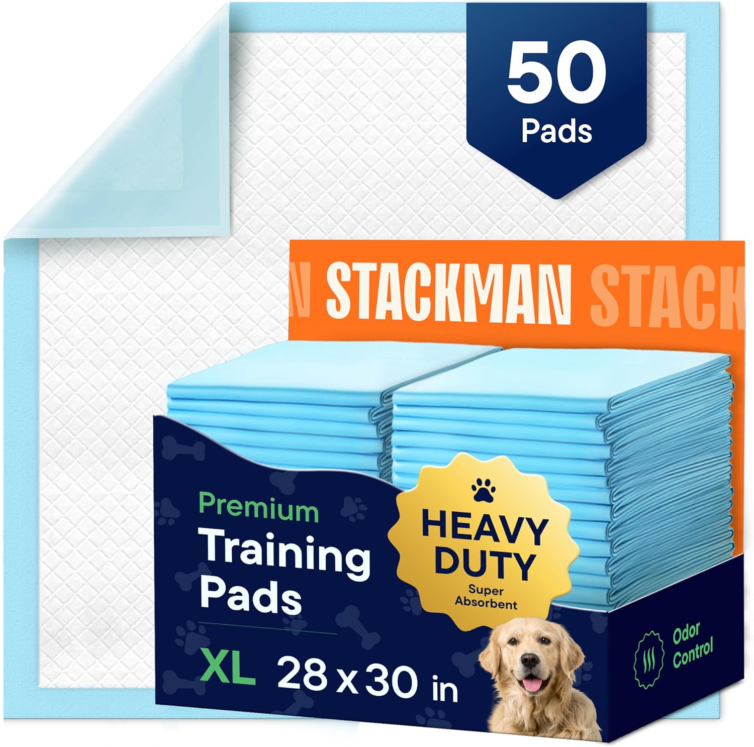 Puppy Pads Pet Pee Pads for Dogs & Puppy Training - 100 Count - Potty Pads for Dogs 22" x 22" Leak-Proof Dog Pee Pads - Quick-Dry Surface - Heavy Duty Absorbent Disposable Dog Wee Pad Bulk Pack - Image 9