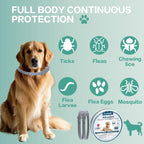 Two pack Advanllent flea and tick prevention collars for dogs