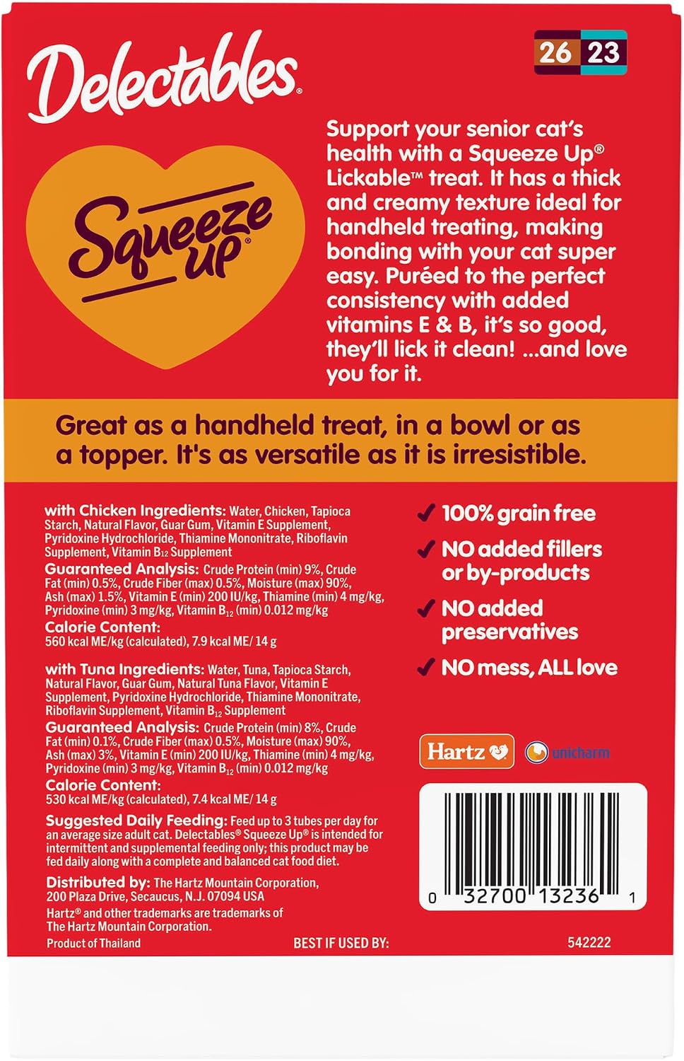 Comparison of Delectables Squeeze Up texture and consistency.