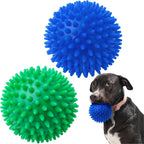 SHARLOVY Squeaky Balls for Pet Small Puppy, 6 Pack TPR Fetch Spike Balls for Dogs, Rubber 6 Pack Bright Colors Chew Teething Dog Toys, for Clean Teeth and Training, for Puppy Chew and Teething - Image 12