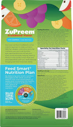 ZuPreem FruitBlend bag showing fruit ingredients graphic