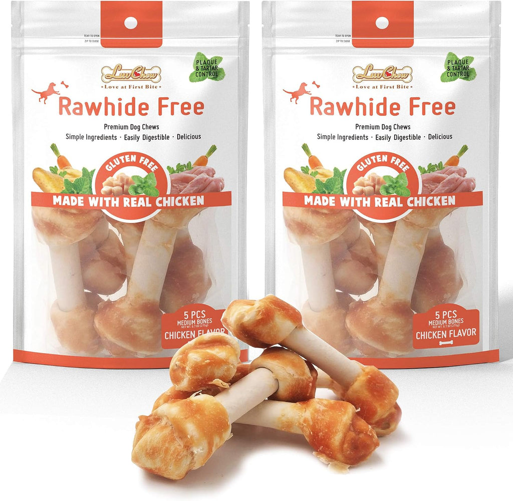 LuvChew authentic premium dog bones for healthy canine dental hygiene