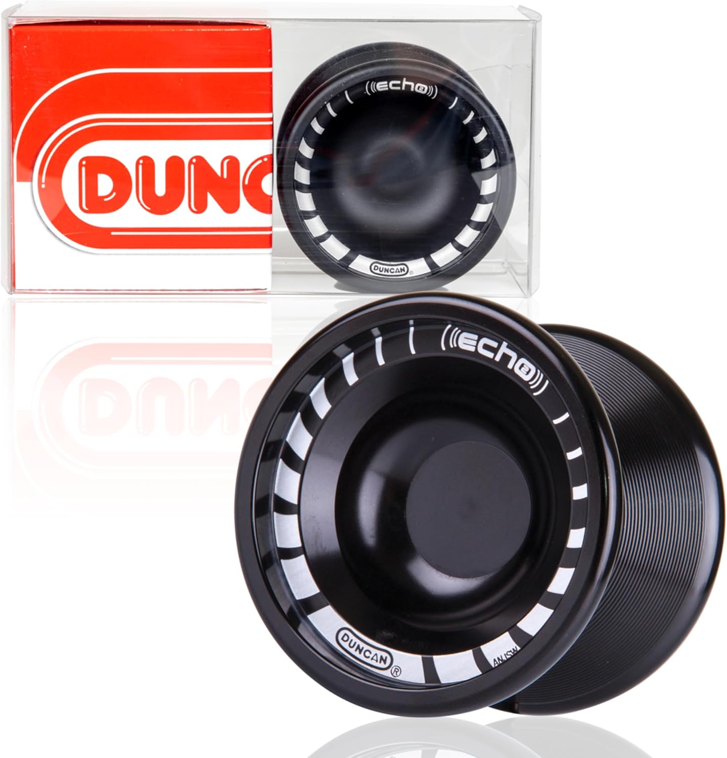 Duncan Echo 2 Unresponsive Pro Yo-Yo black front view