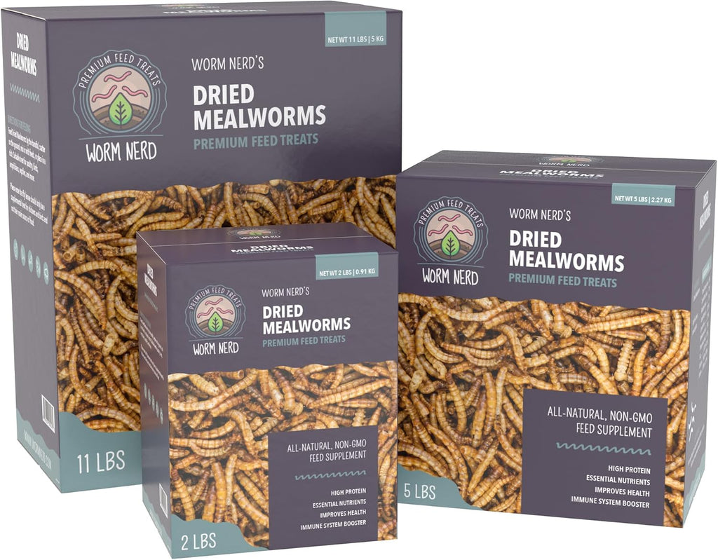 Worm Nerd WN60 packaging label details showing 2.3 kg weight