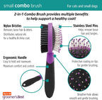 Hartz Groomer's Best combo brush bristle side detail