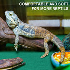 Haull four pieces green reptile bedding mat laid flat