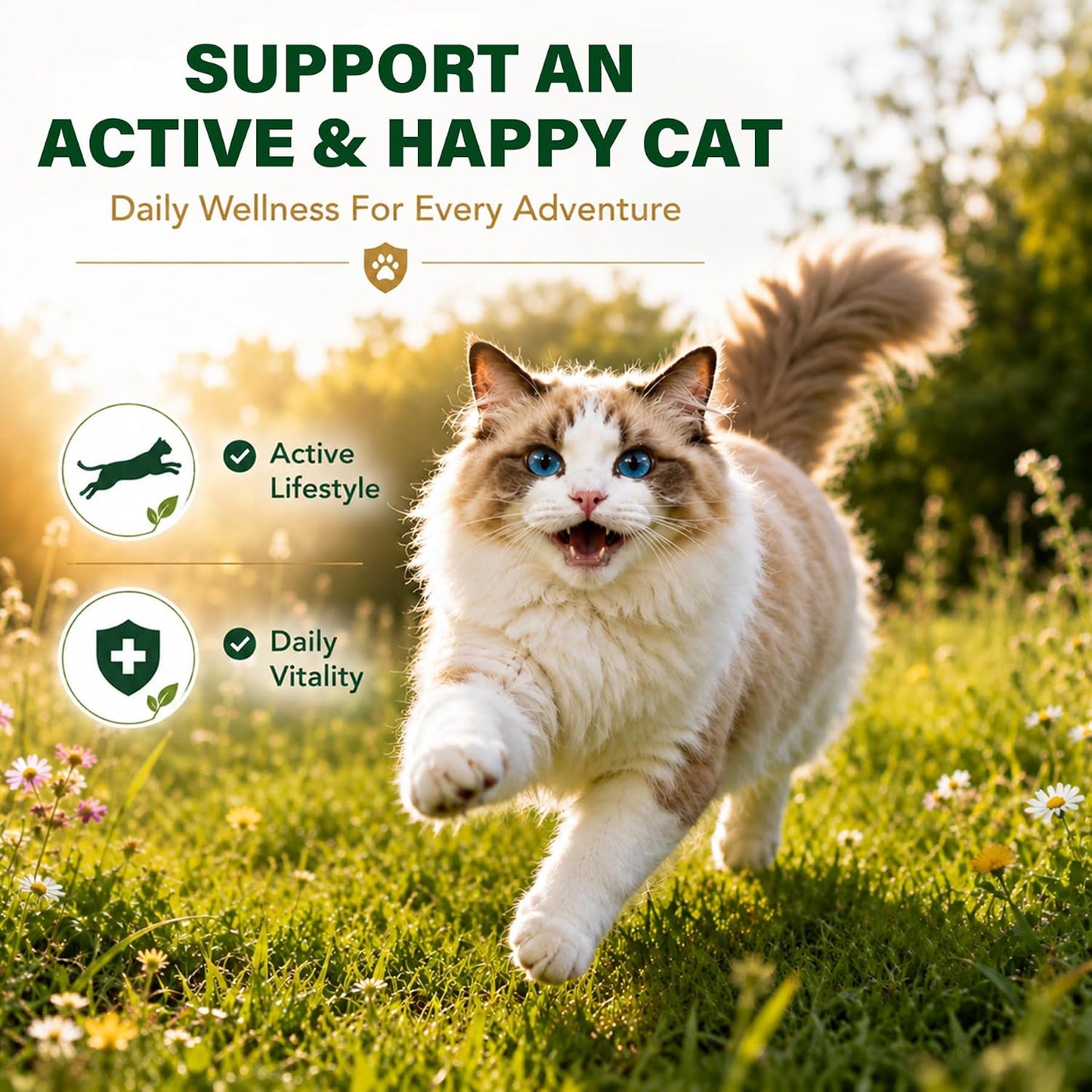 Authentic OthoKing forty eight count herbal cat wormer tablets on Rudra Retails store.