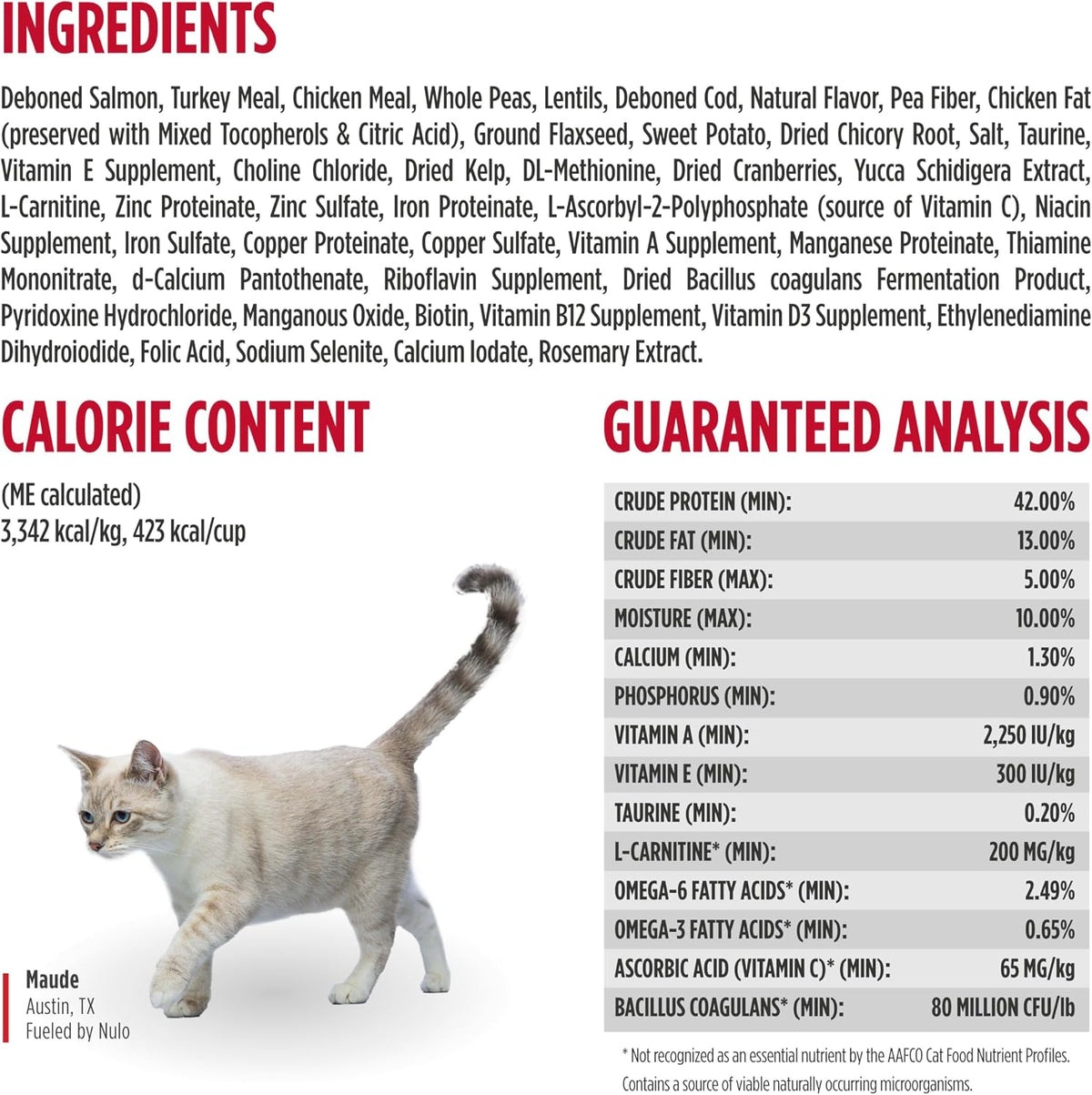 Nulo FreeStyle cat food packaging angle view